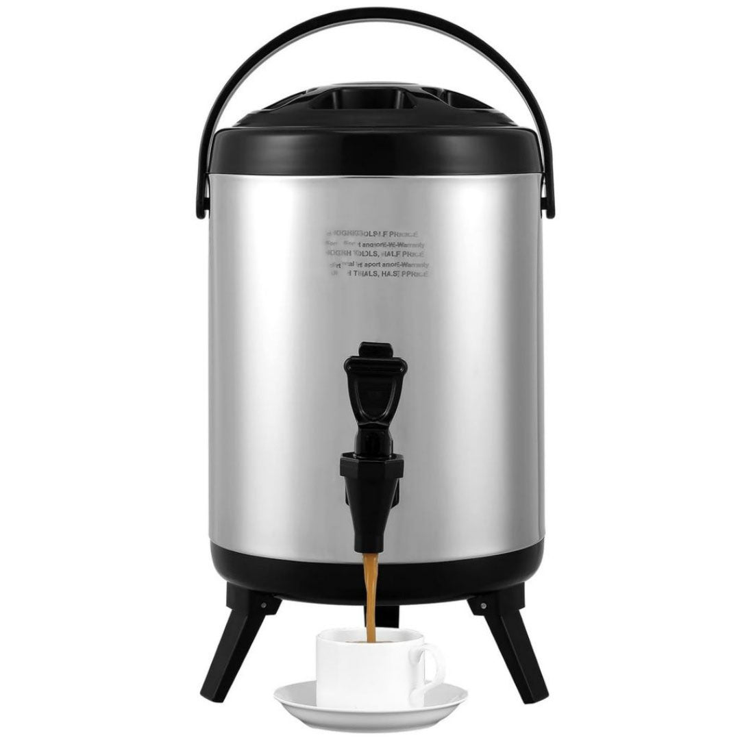 Distributeur d'eau chaude en acier inoxydable 1800 w 6 l bleu