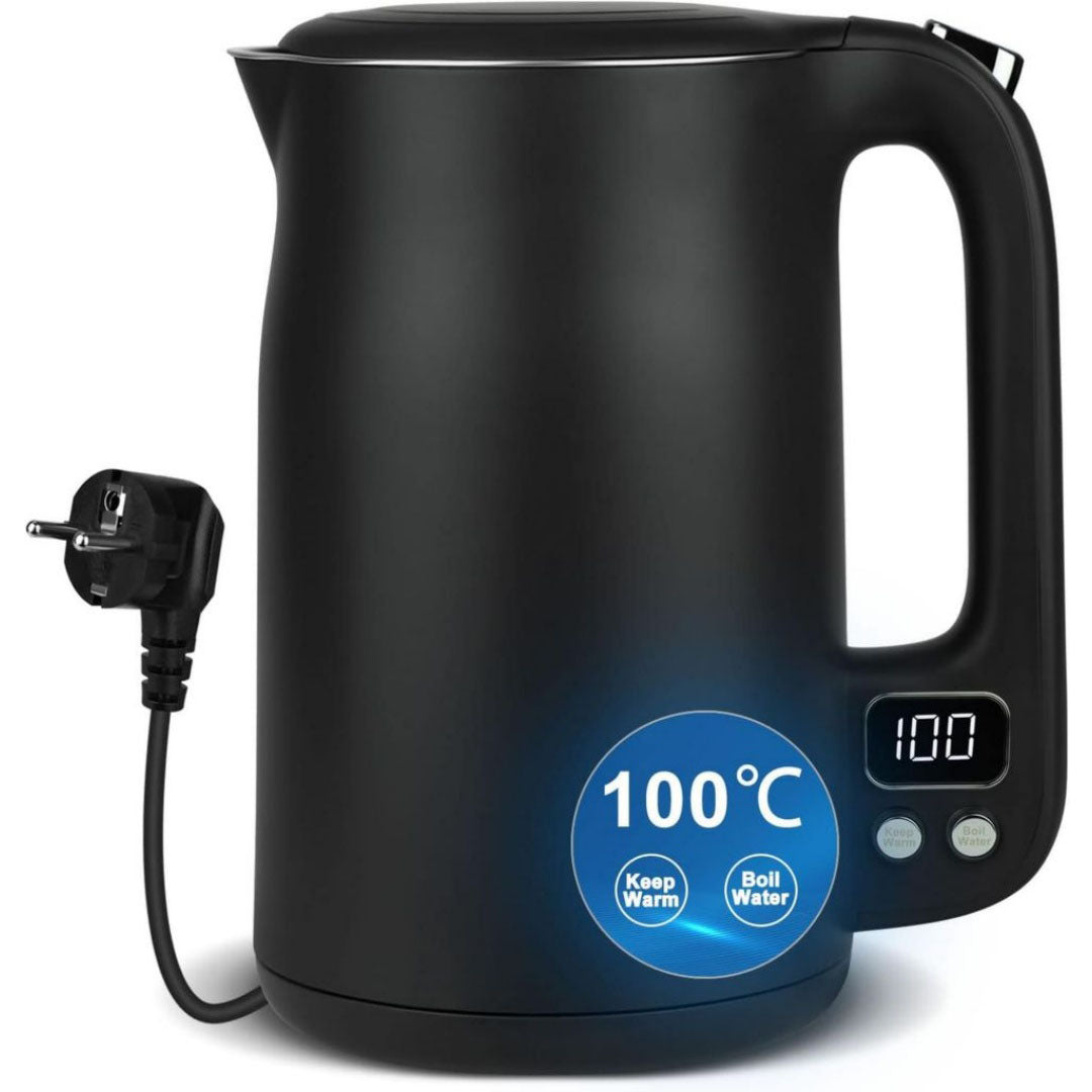 Bouilloire electrique 0.8 l en aluminium 1500 w gris