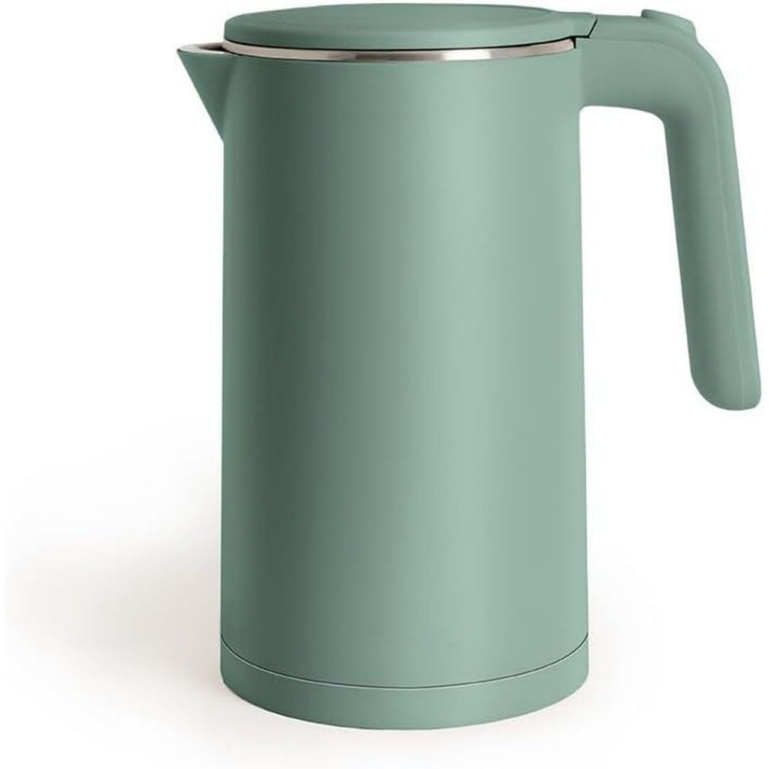 Bouilloire electrique en verre trempe vert pour camping