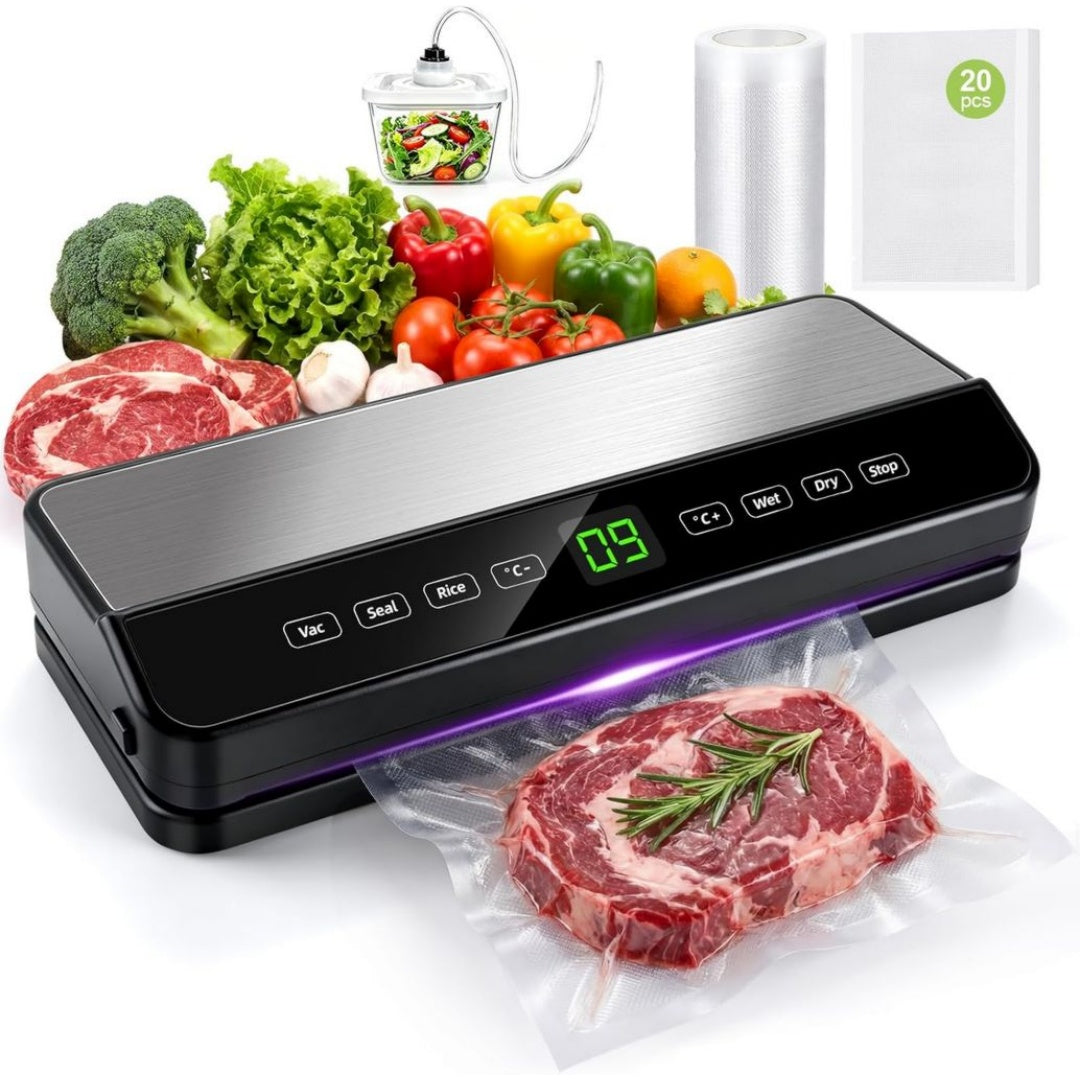 Appareil de mise sous vide en verre trempe 3 l pour camping